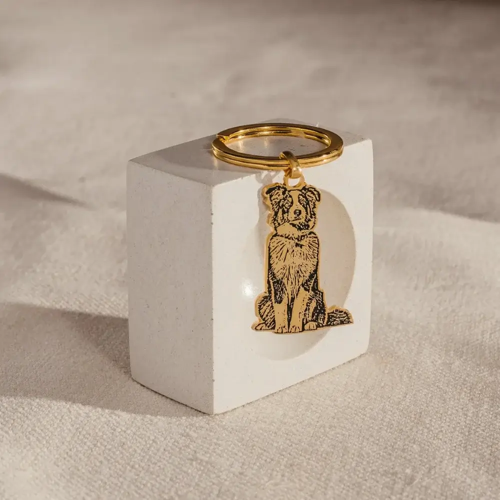 Custom Pet Keychain. Best dog mom gifts