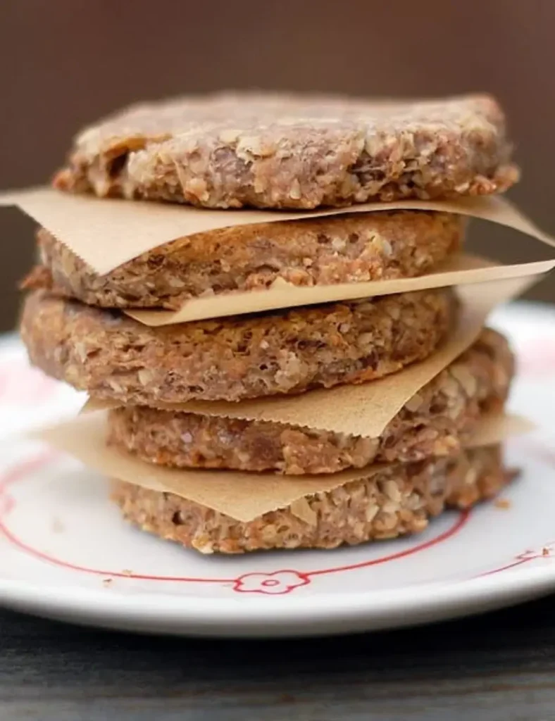 Homemade Banana Flax Vegan Dog Biscuits. Vegan Dog Treat Recipes