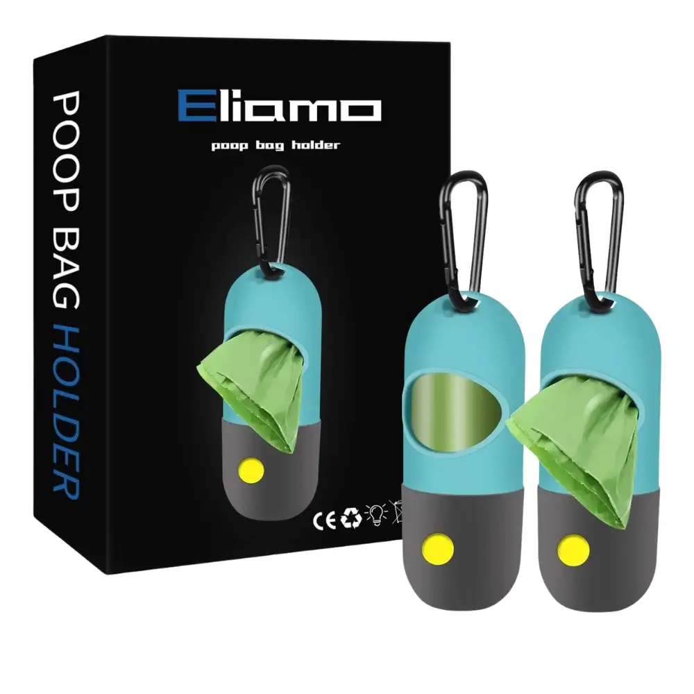 Poop Bag Dispenser with Flashlight